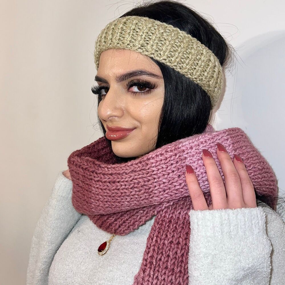 Pink Mauve Rose HANDMADE BIG AND WIDE CROCHET WINTER BLANKET SCARF!